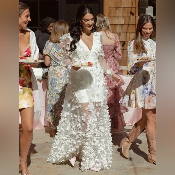 Helsi Blair Long-Sleeve V-Neck Floral Maxi Dress - Picture 1 of 6